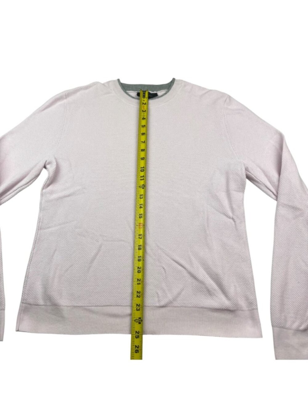 Bloomingdales Men's 100% Cotton Crewneck Pullover Sweater Pink • Medium - Picture 4 of 6